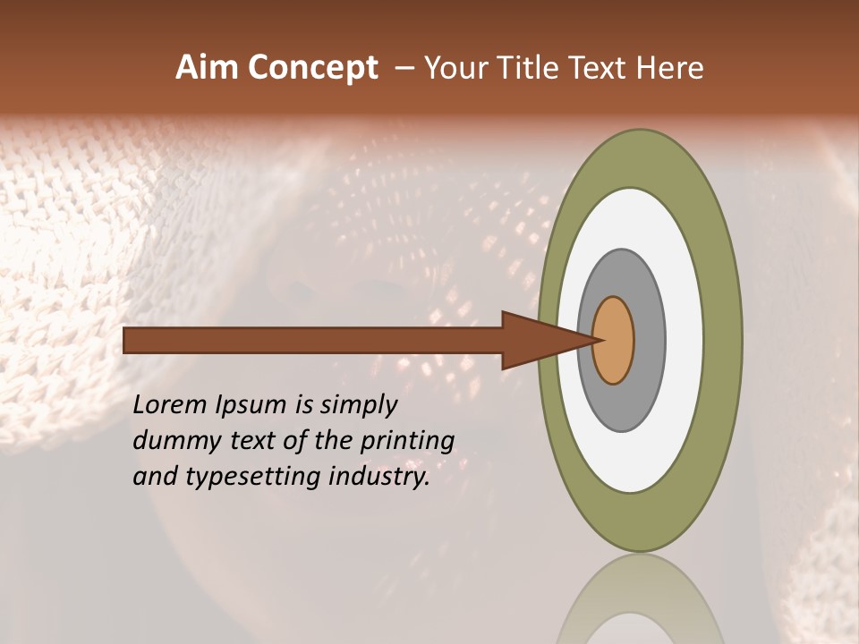 Pretty Young Lady With Large Hat At Sunny Day PowerPoint Template