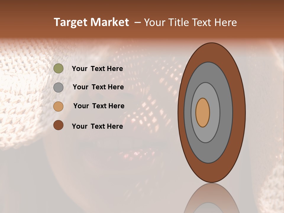 Pretty Young Lady With Large Hat At Sunny Day PowerPoint Template