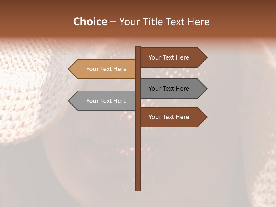 Pretty Young Lady With Large Hat At Sunny Day PowerPoint Template