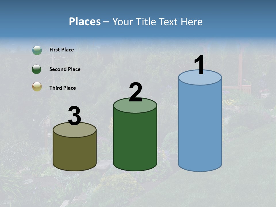 Arbor In The Garden PowerPoint Template