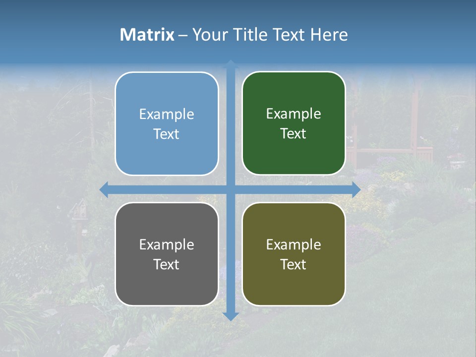 Arbor In The Garden PowerPoint Template