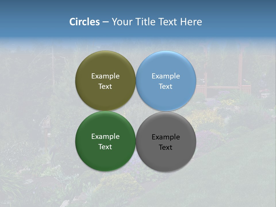Arbor In The Garden PowerPoint Template