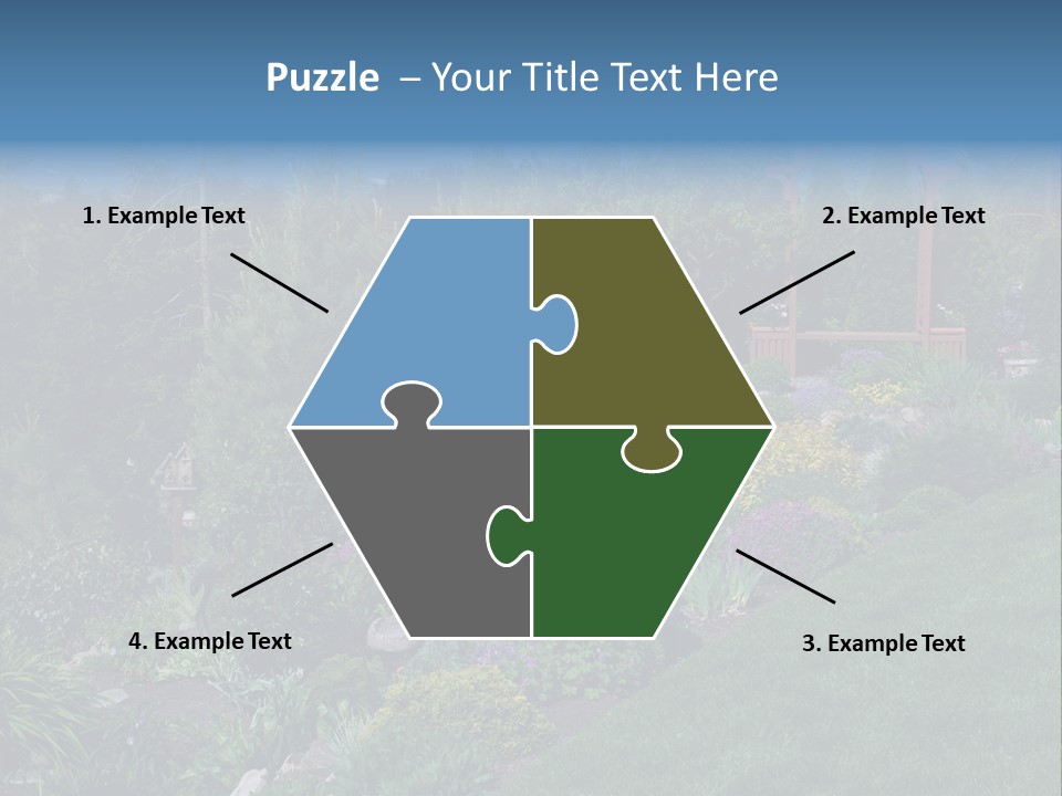 Arbor In The Garden PowerPoint Template