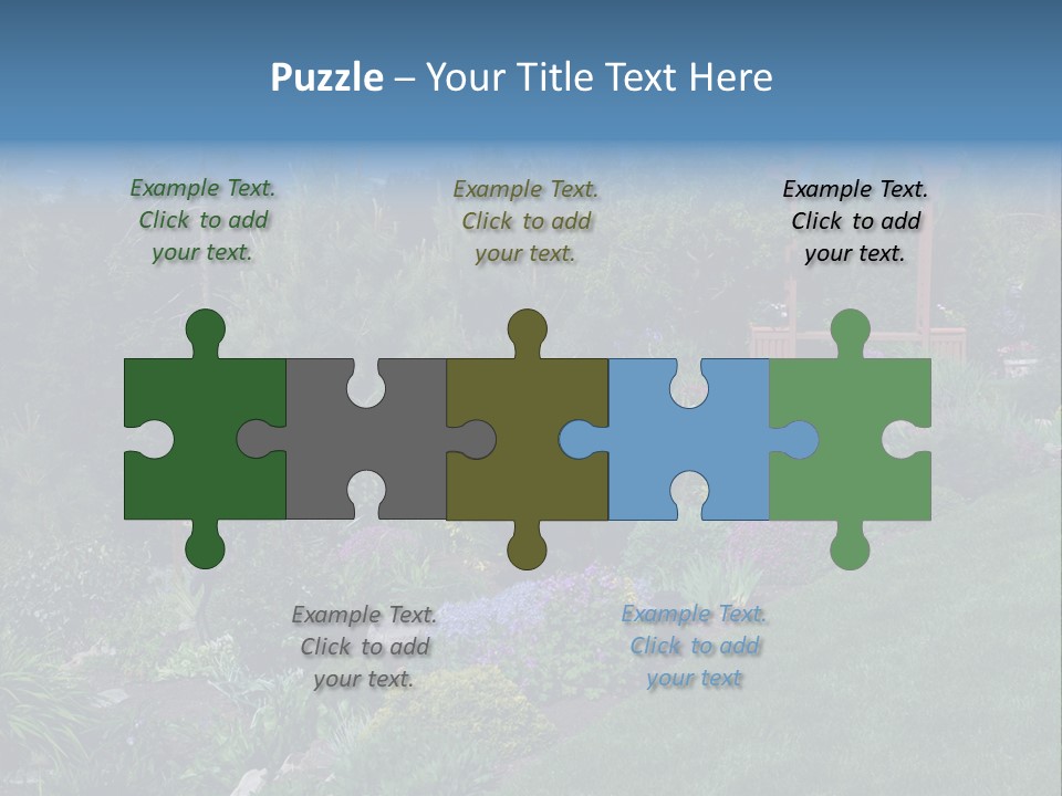 Arbor In The Garden PowerPoint Template