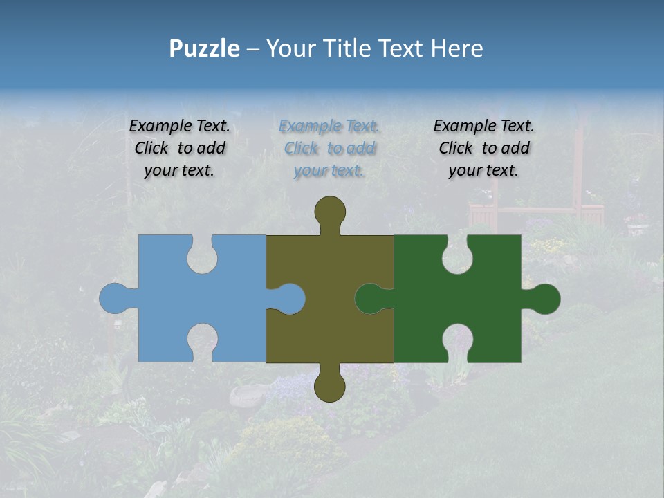 Arbor In The Garden PowerPoint Template