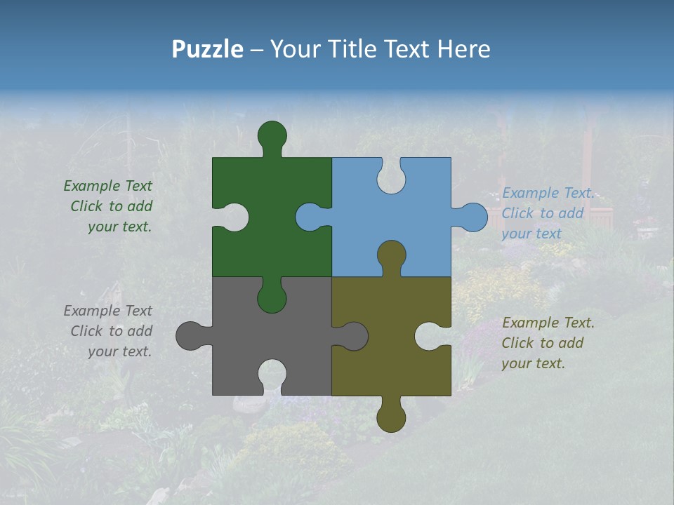Arbor In The Garden PowerPoint Template