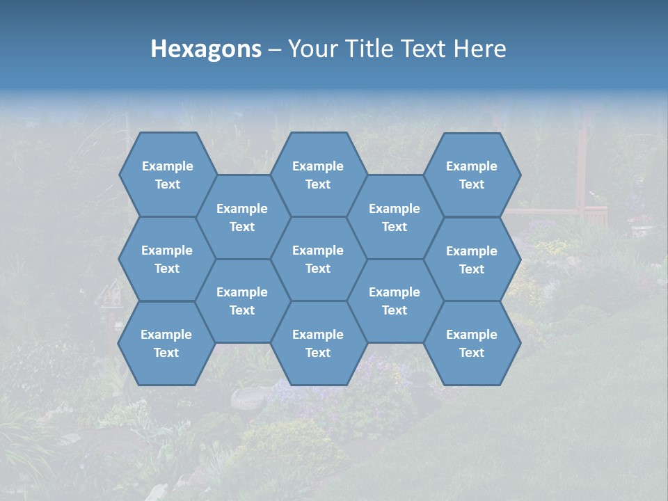 Arbor In The Garden PowerPoint Template