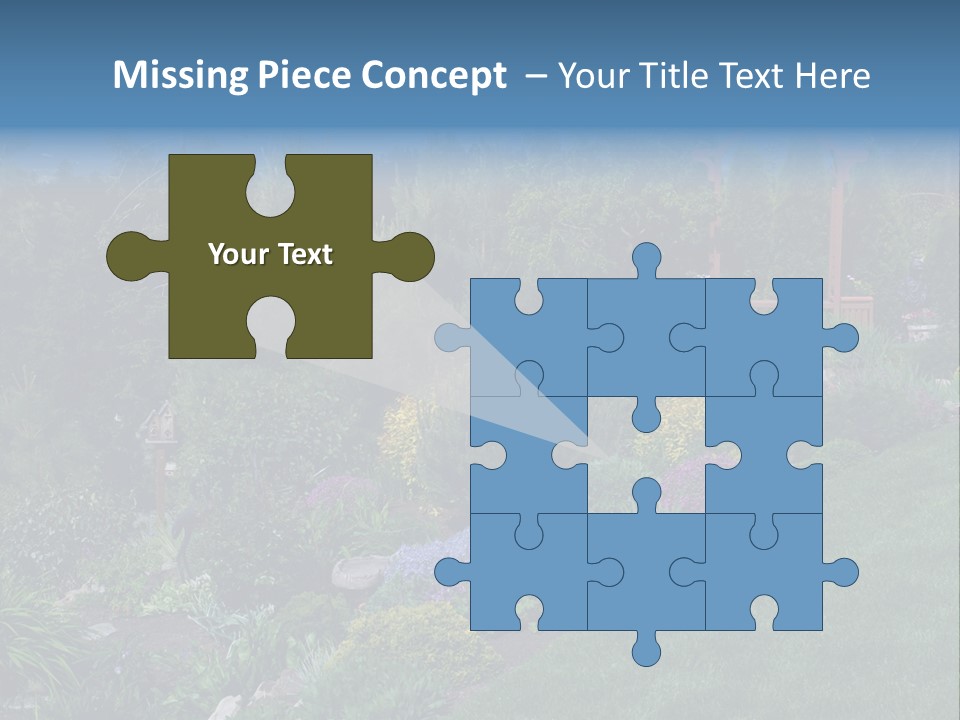Arbor In The Garden PowerPoint Template