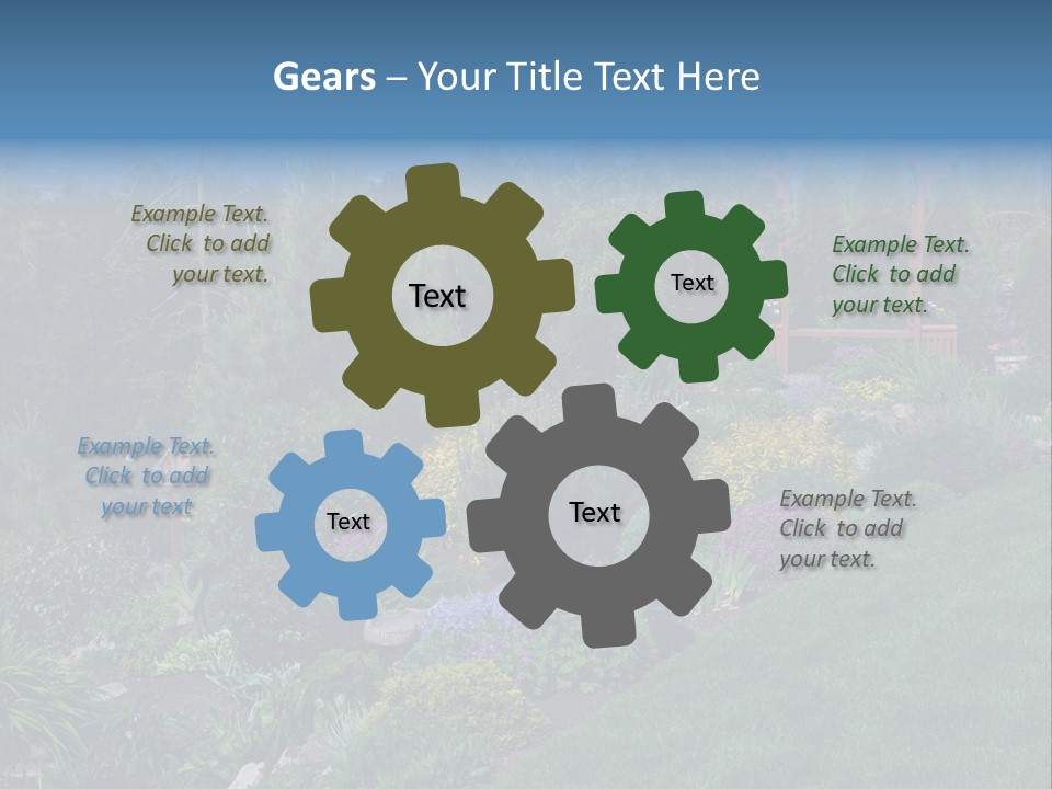 Arbor In The Garden PowerPoint Template