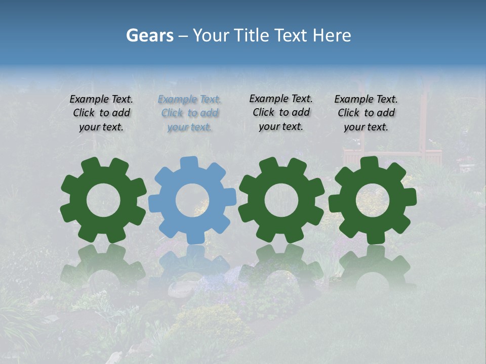 Arbor In The Garden PowerPoint Template