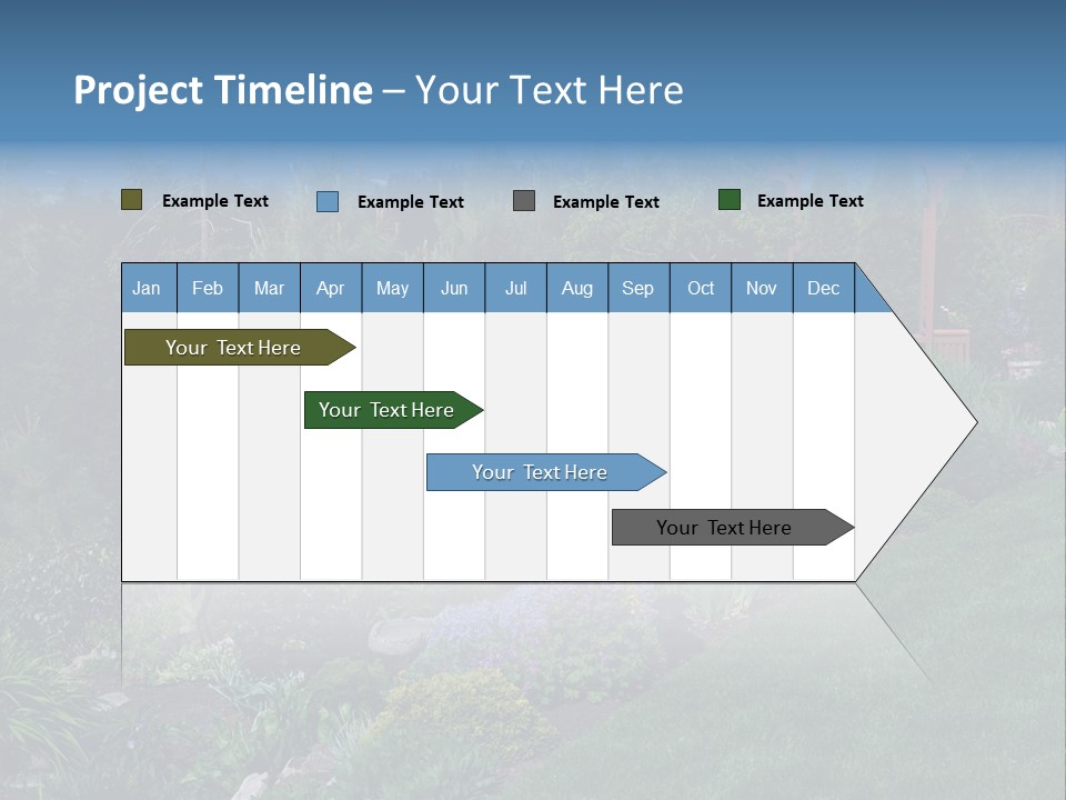 Arbor In The Garden PowerPoint Template