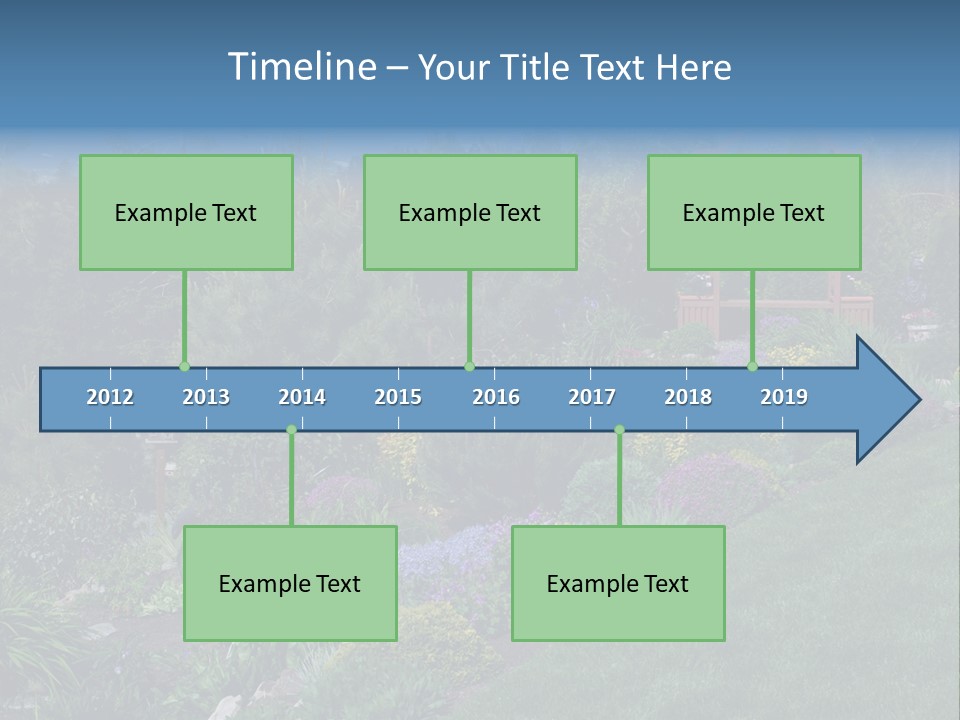 Arbor In The Garden PowerPoint Template