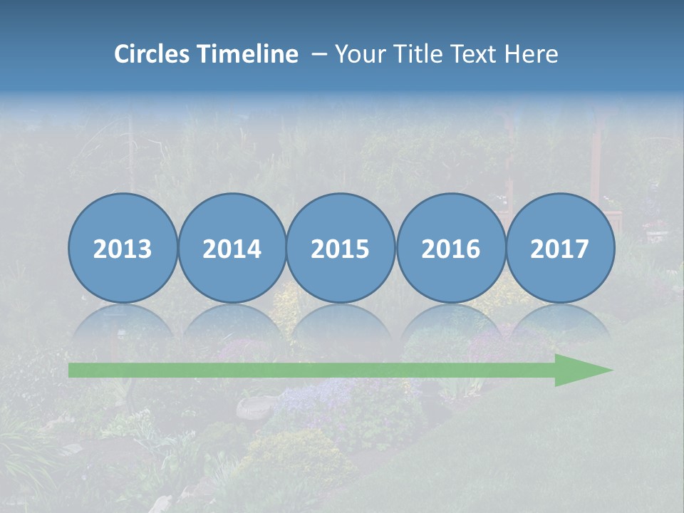 Arbor In The Garden PowerPoint Template