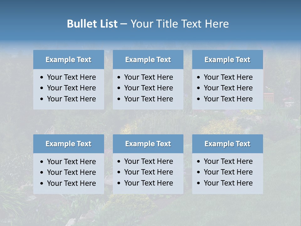 Arbor In The Garden PowerPoint Template