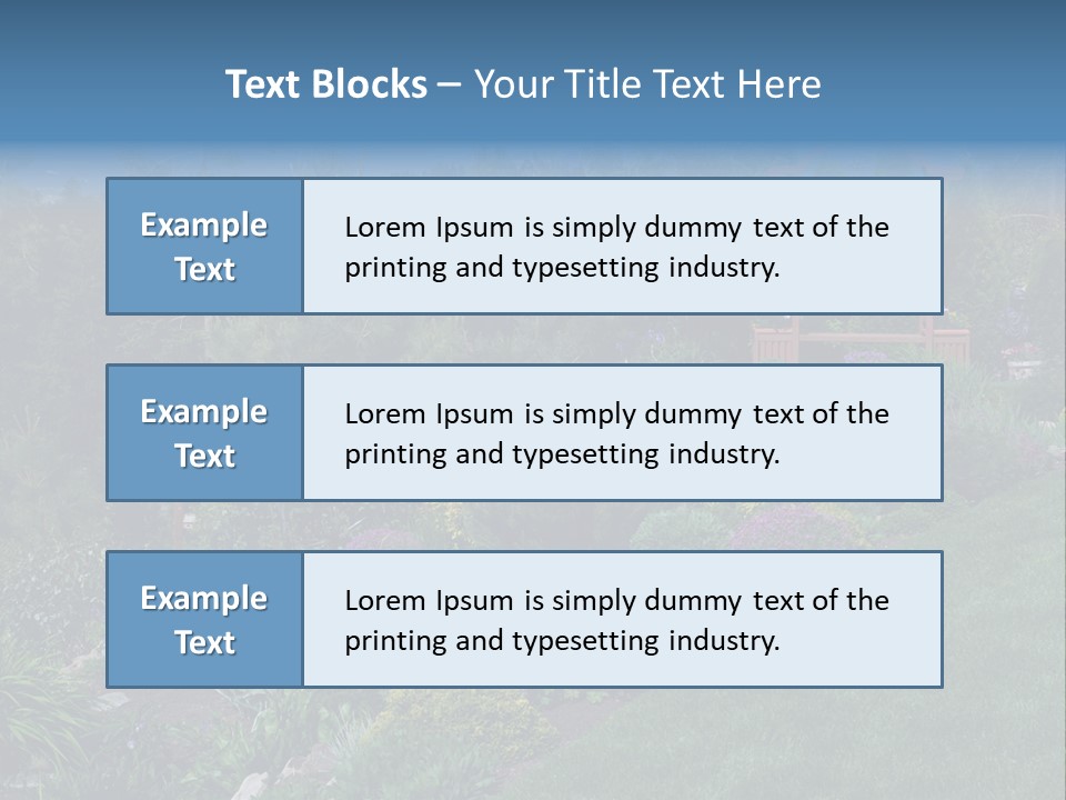 Arbor In The Garden PowerPoint Template
