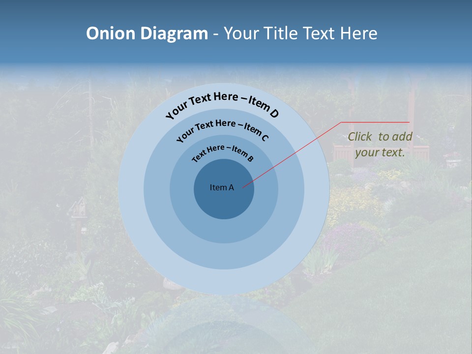 Arbor In The Garden PowerPoint Template