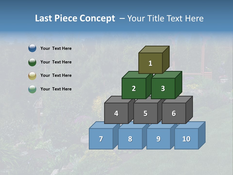 Arbor In The Garden PowerPoint Template