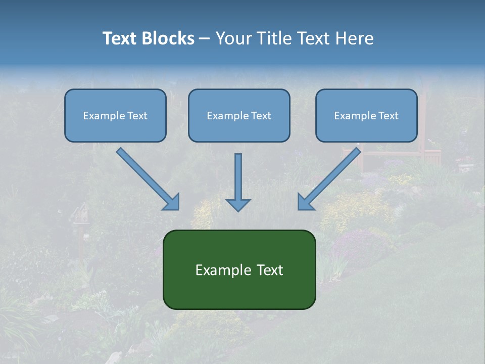 Arbor In The Garden PowerPoint Template