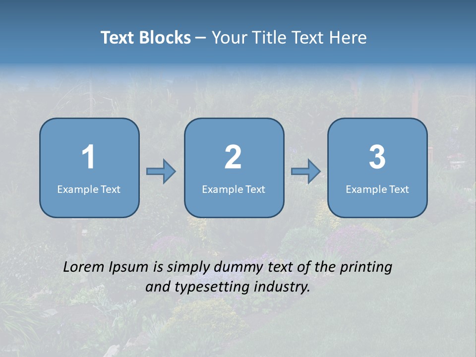 Arbor In The Garden PowerPoint Template