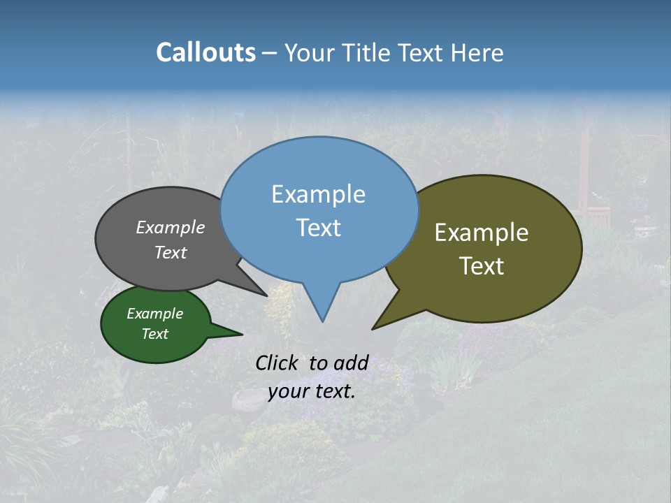 Arbor In The Garden PowerPoint Template