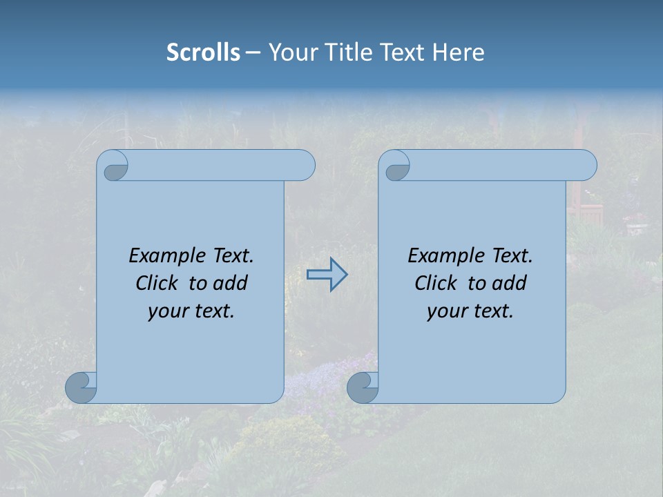 Arbor In The Garden PowerPoint Template