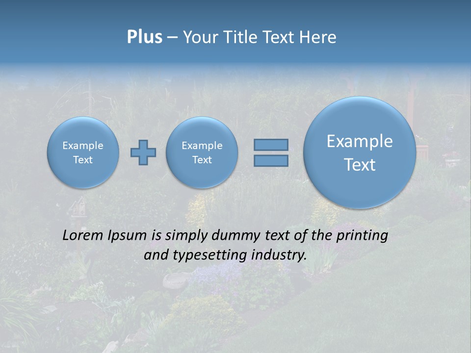 Arbor In The Garden PowerPoint Template