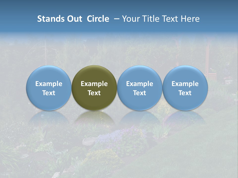 Arbor In The Garden PowerPoint Template