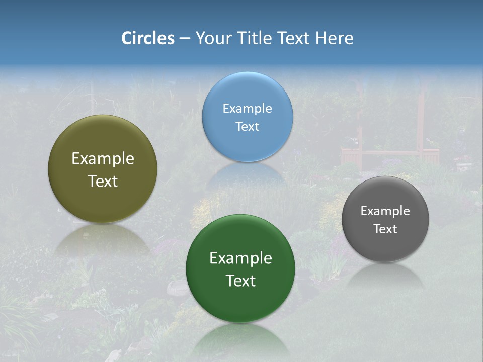 Arbor In The Garden PowerPoint Template