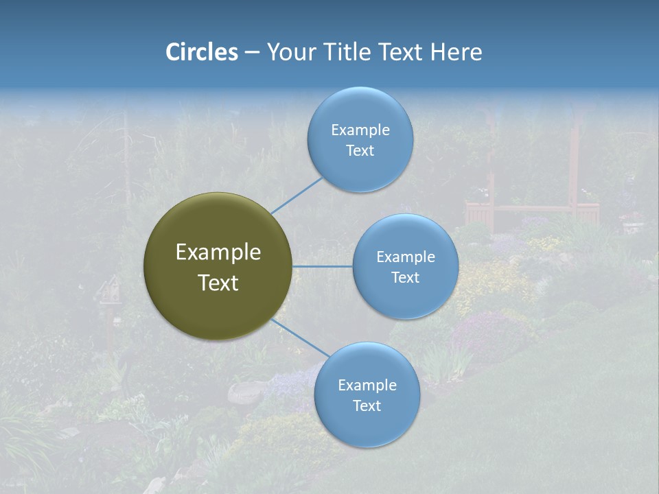Arbor In The Garden PowerPoint Template