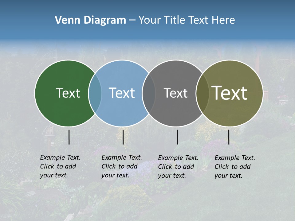 Arbor In The Garden PowerPoint Template