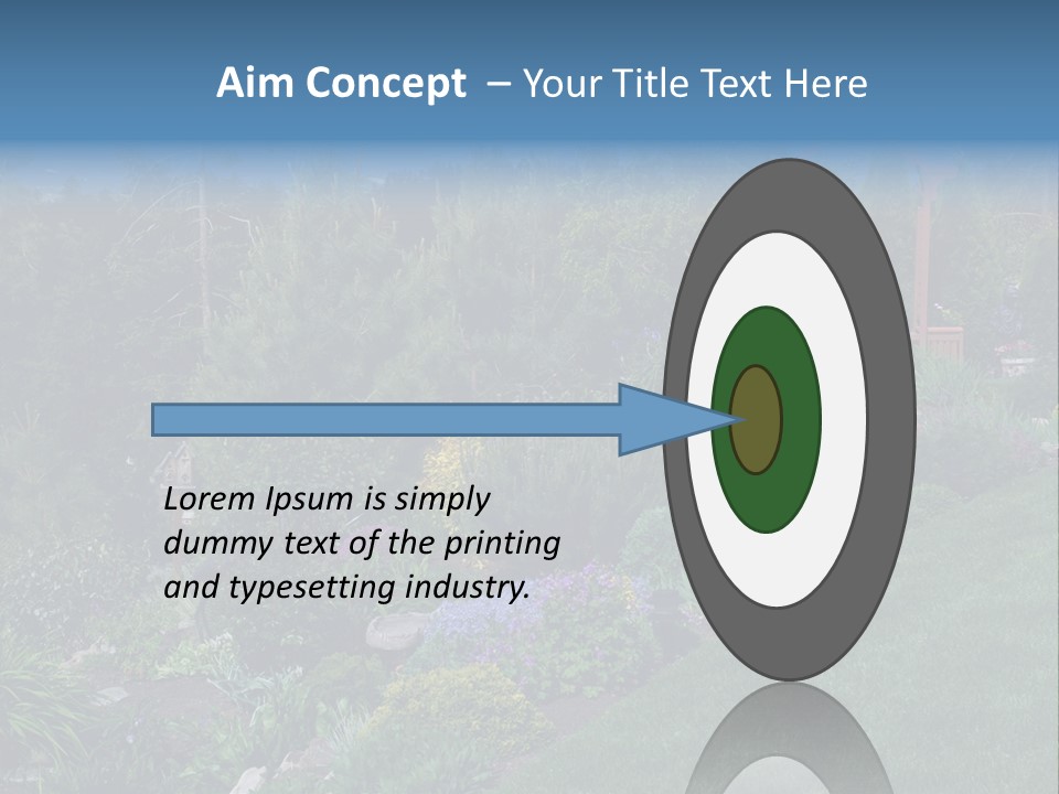 Arbor In The Garden PowerPoint Template