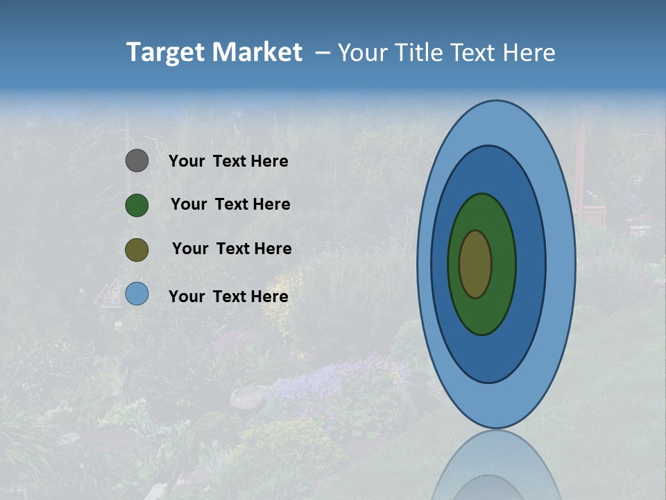 Arbor In The Garden PowerPoint Template