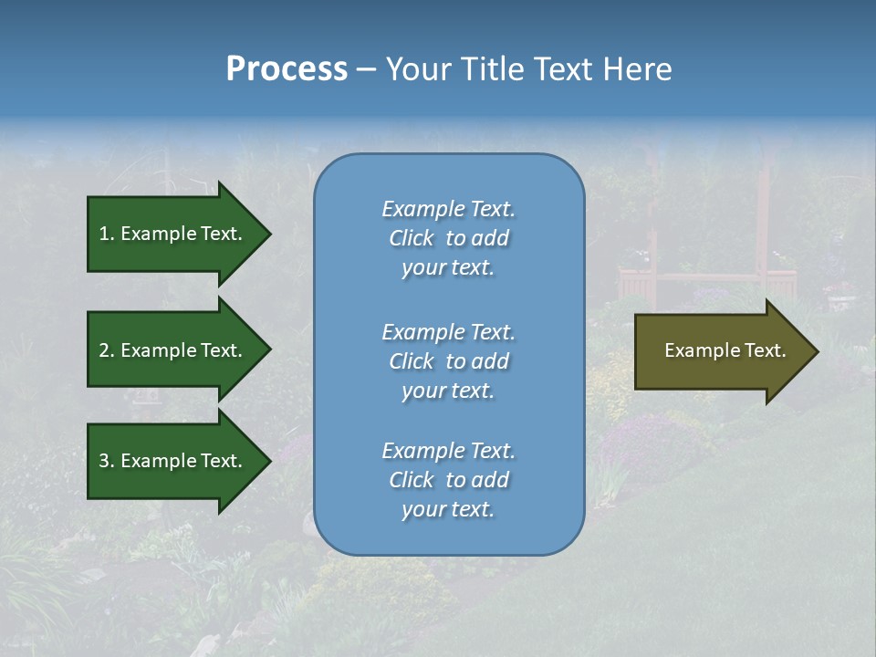 Arbor In The Garden PowerPoint Template