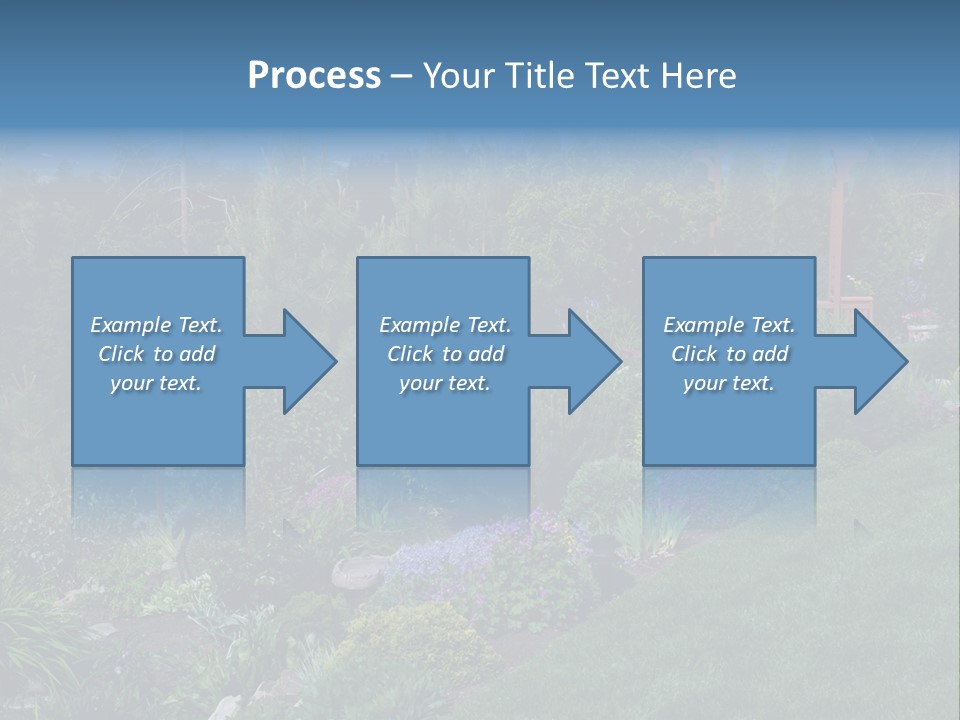 Arbor In The Garden PowerPoint Template