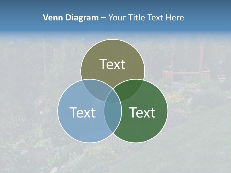 Arbor In The Garden PowerPoint Template