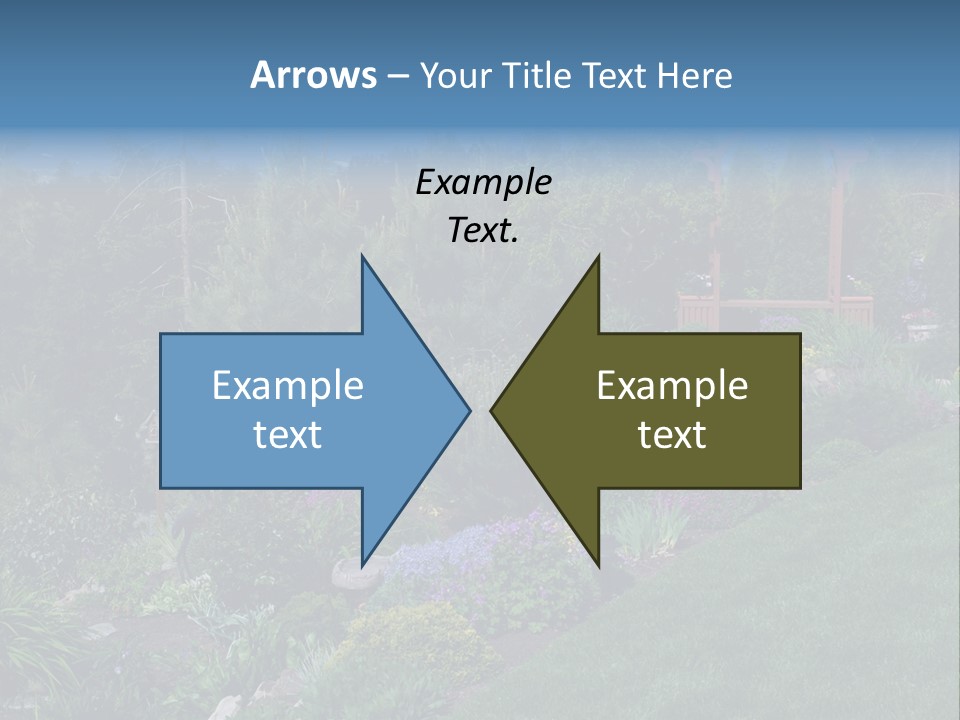 Arbor In The Garden PowerPoint Template