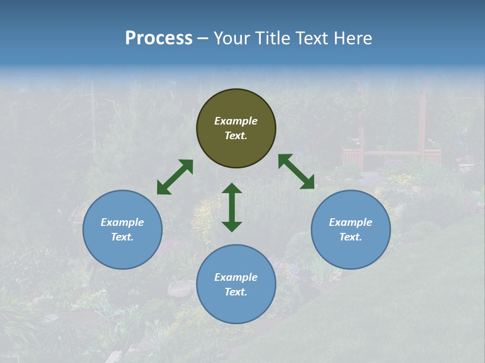 Arbor In The Garden PowerPoint Template