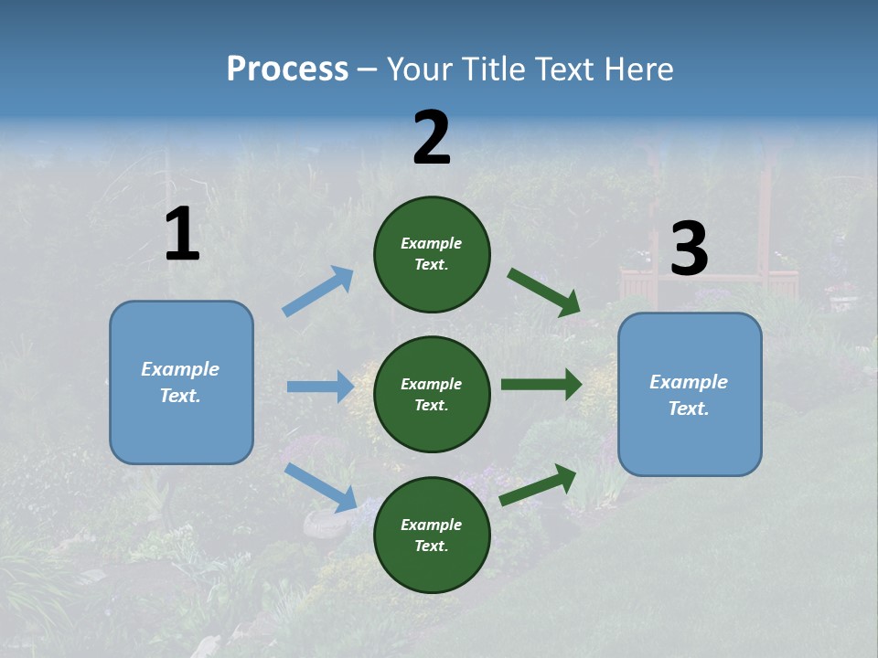 Arbor In The Garden PowerPoint Template