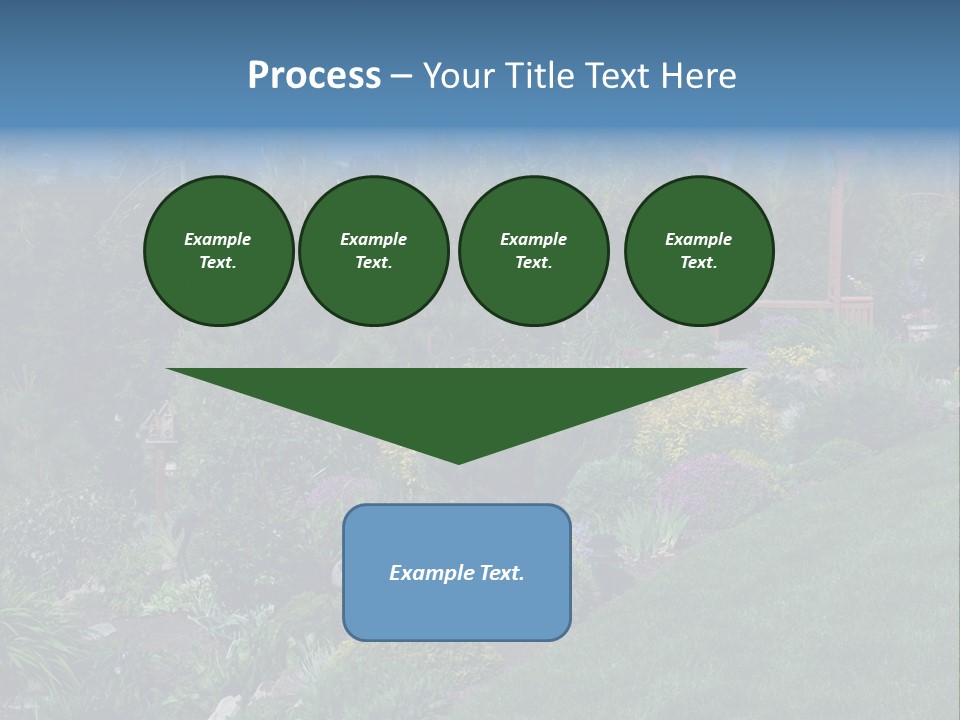 Arbor In The Garden PowerPoint Template