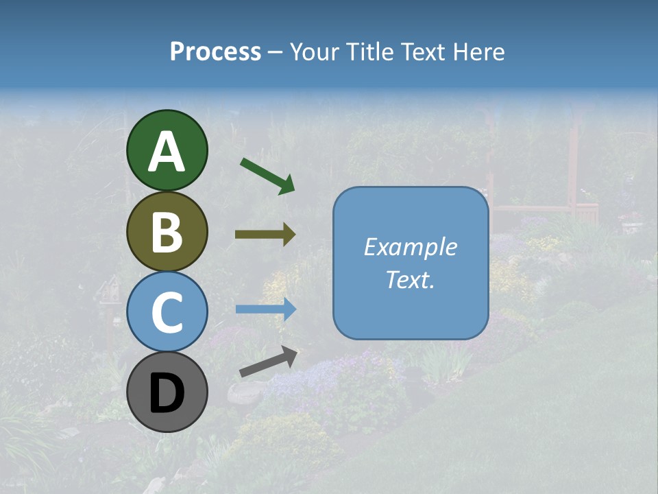 Arbor In The Garden PowerPoint Template