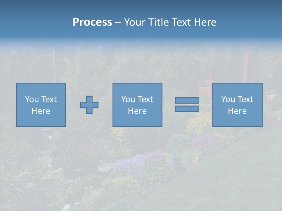 Arbor In The Garden PowerPoint Template