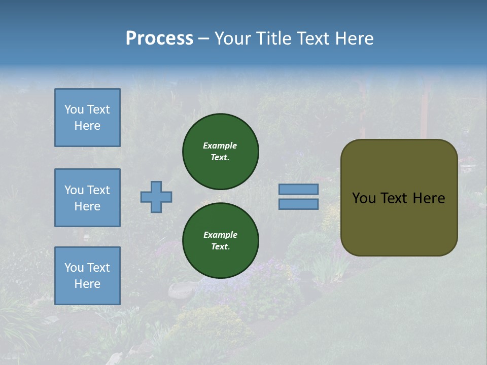 Arbor In The Garden PowerPoint Template