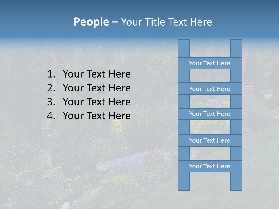 Arbor In The Garden PowerPoint Template