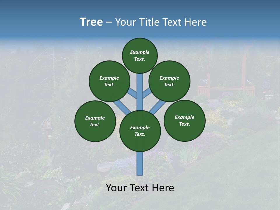 Arbor In The Garden PowerPoint Template