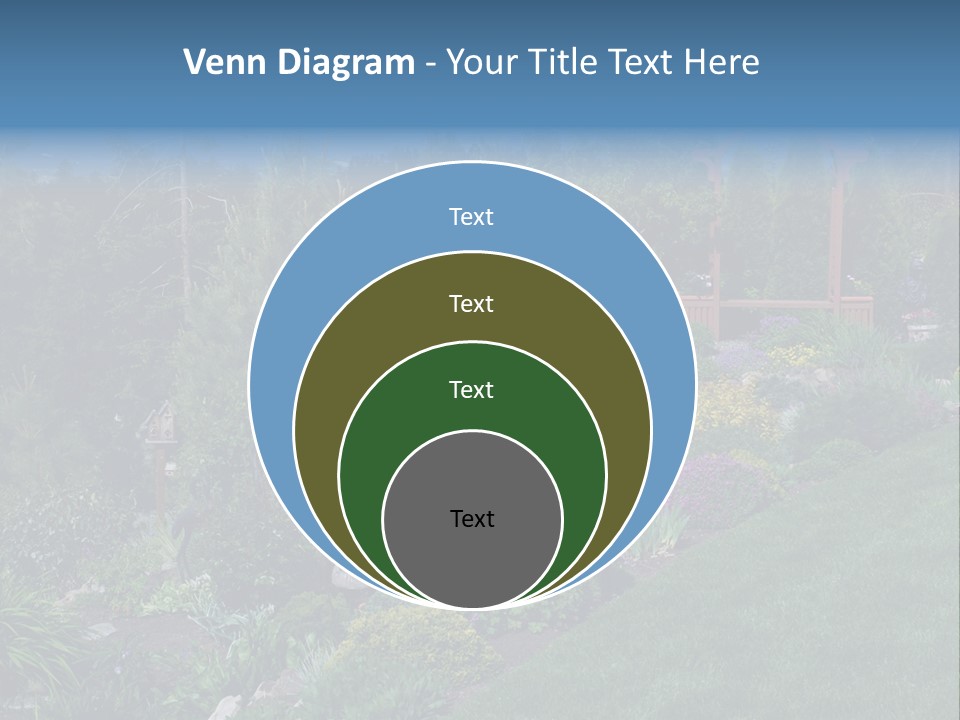 Arbor In The Garden PowerPoint Template