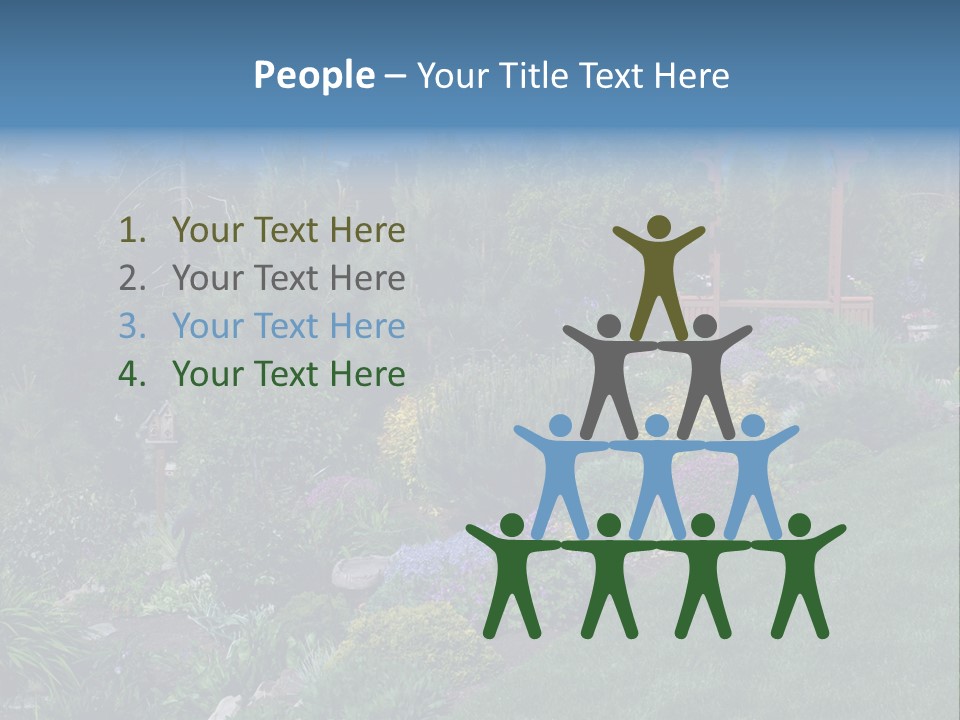 Arbor In The Garden PowerPoint Template
