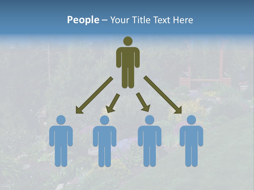 Arbor In The Garden PowerPoint Template