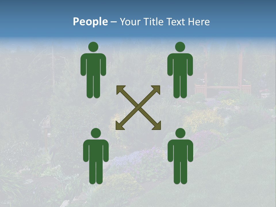 Arbor In The Garden PowerPoint Template