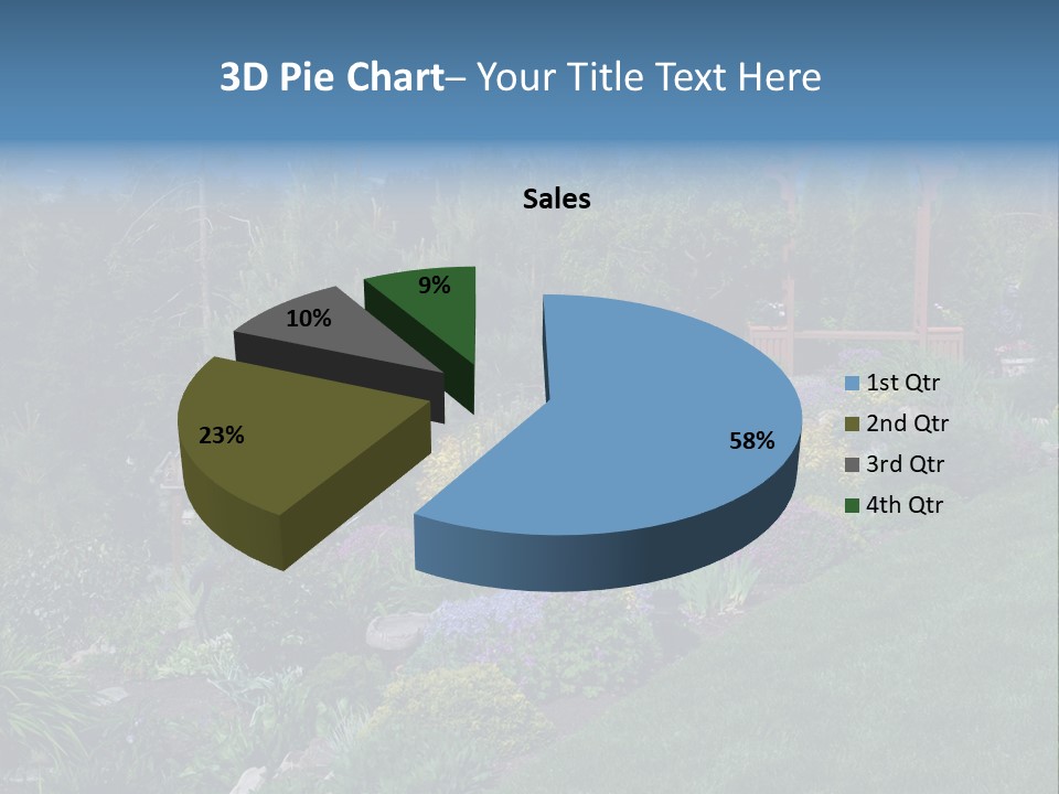 Arbor In The Garden PowerPoint Template