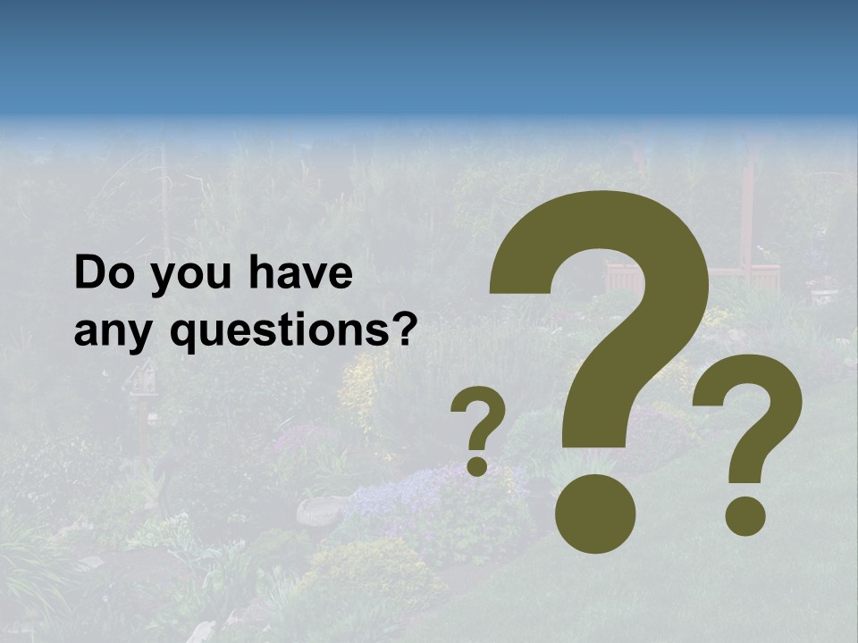 Arbor In The Garden PowerPoint Template